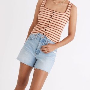 Madewell High Rise Denim Shorts Littleton Wash 27